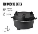 Dutch Oven DO20 - mit T-Füßen - BBQ Edition – Bild 2